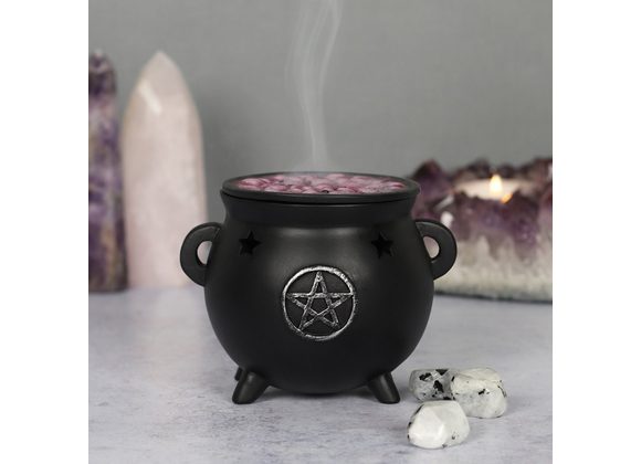 Pentagram Cauldron Incense Cone Holder