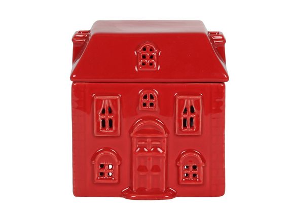 Red Ceramic House Oil Burner