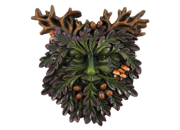 Green Man Small Face Plaque STOCK DUE 8/11/21