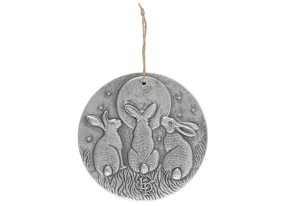 Silver Effect Moon Shadows Plaque by Lisa Parker STOCK DUE 20/1/22