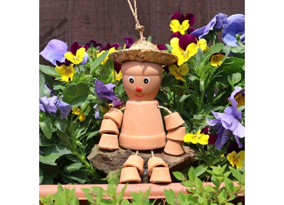 Small Terracotta Pot Man STOCK DUE 20/1/22