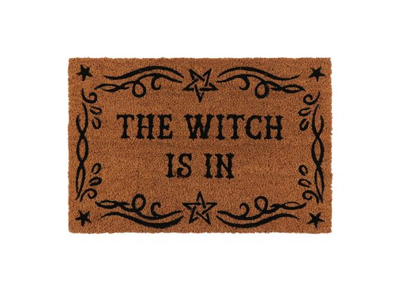 Natural The Witch Is In Door Mat RRP £18.99 STOCK DUE 24/2/22