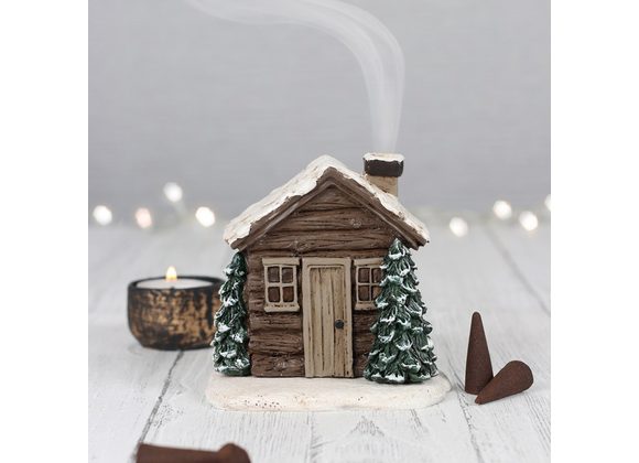 Log Cabin Incense Cone Burner