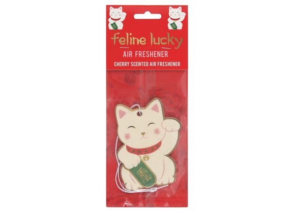 Lucky Money Cat Cherry Scented Air Freshener