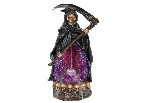 Grim Reaper Backflow Incense Burner with Light