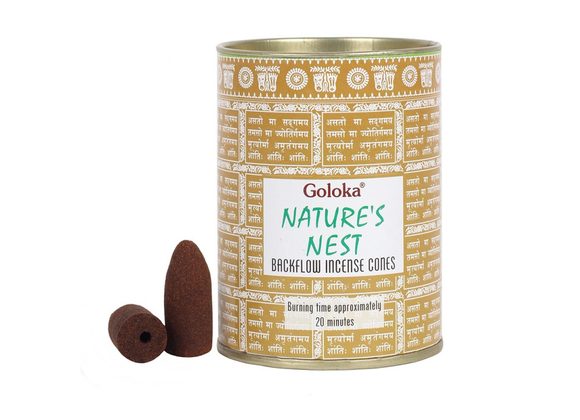 Goloka Nature's Nest Backflow Incense Cones STOCK DUE 18/11/21