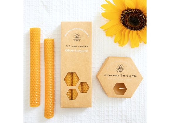 Set of 3 Beeswax Candles