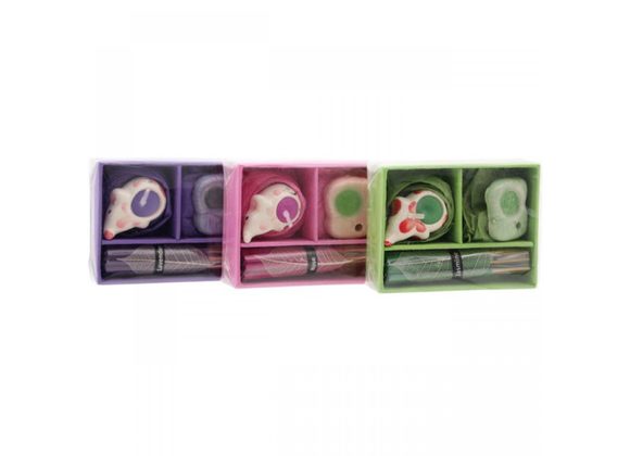 Mini Elephant Candle and Incense Gift Set STOCK DUE 28/2/22