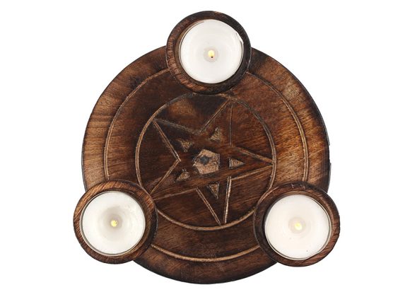 Pentagram Tea Light Candle Holder