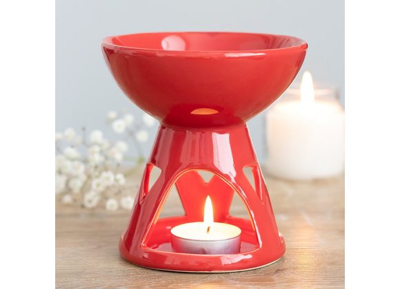 Red Deep Bowl Oil Burner