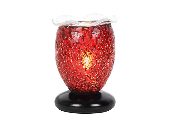 Ruby Red Glass Electric Wax Warmer