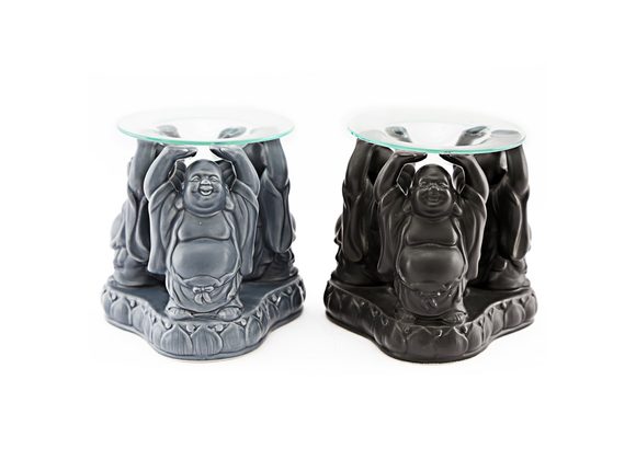 Happy Buddha Glass Oil Burner