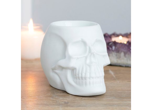 White Skull Oil Burner