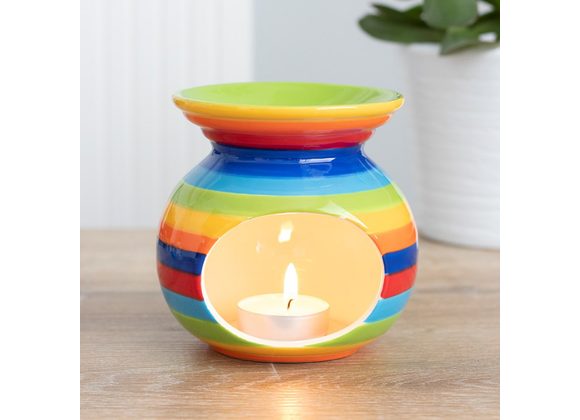 Rainbow Stripe Oil Burner STOCK DUE 17/11/21