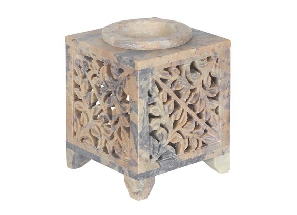 Moroccan Arch Cut Out Soapstone Oil Burner