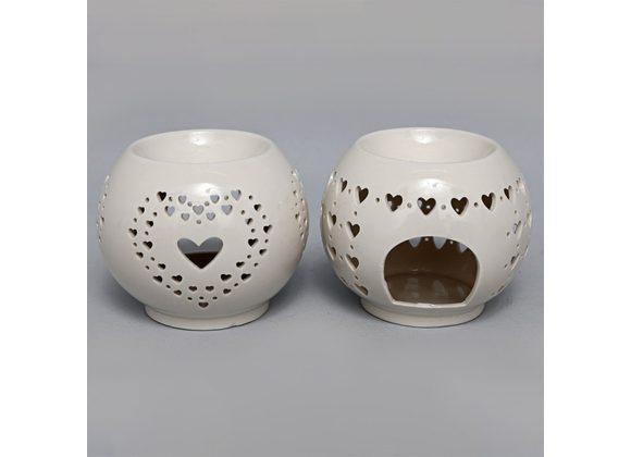 Rounded Heart Cut Out Oil Burner 