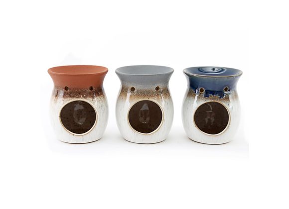 Dip Effect Stoneware Oil Burner STOCK DUE 21/2/22