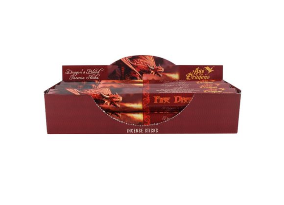 Pack of 6 Fire Dragon Incense Sticks by Anne Stokes