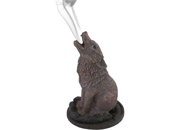 Wolf Incense Cone Holder by Lisa Parker