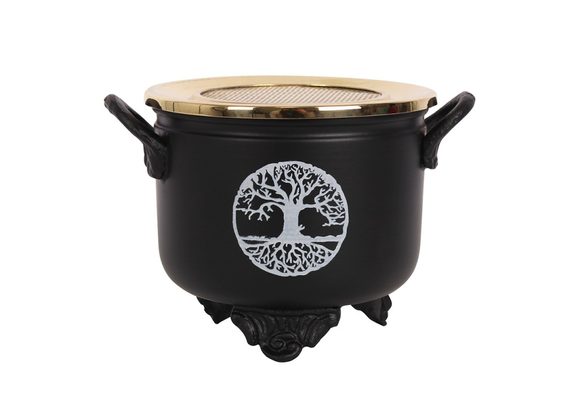 Tree of Life Cauldron Resin Incense Burner