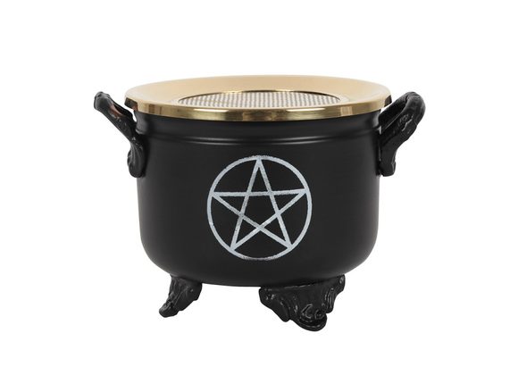 Pentagram Cauldron Resin Incense Burner