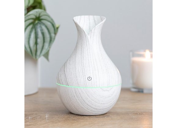 Medium White Grey Grain Electric Aroma Diffuser