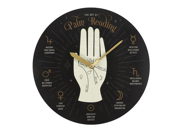 Palm Reading MDF Clock