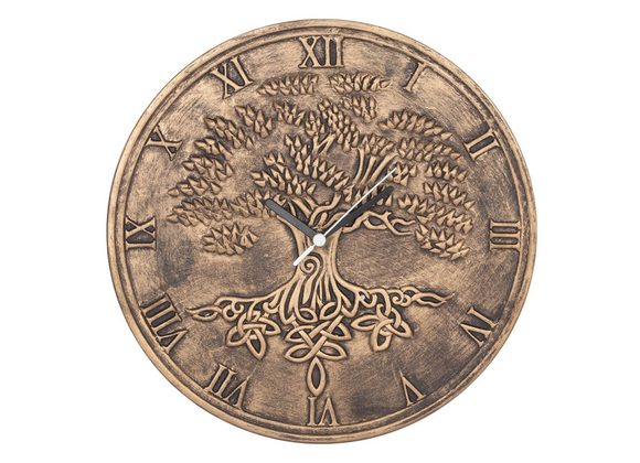 Terracotta Tree of Life Clock by Lisa Parker