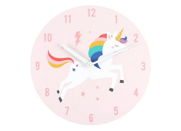 Rainbow Unicorn Clock