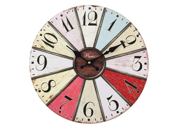 Vintage Style Shabby Chic Wall Clock