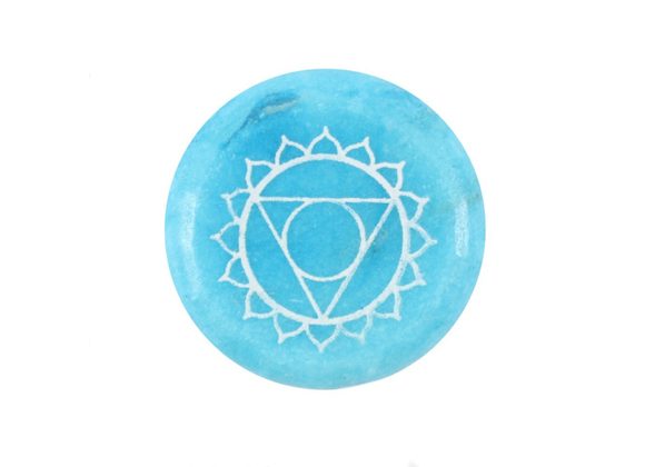 Throat Chakra Meditation Stone