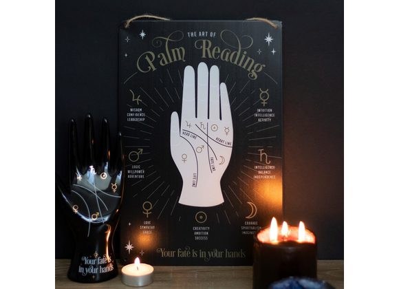 Palm Reading Metal Sign