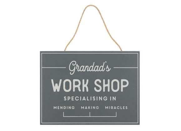 Daddy Cool Grandad's Workshop Hanging Sign