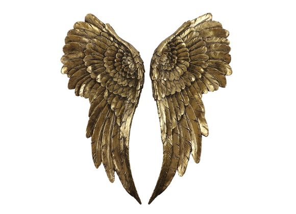 Large Antique Gold Angel Wings STOCK DUE 20/2/22