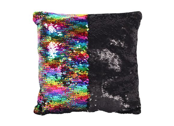 Rainbow Sequin Cushion