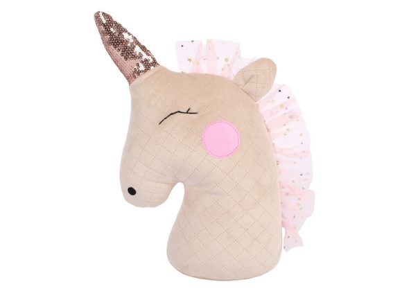 Pale Blush Unicorn Door Stop