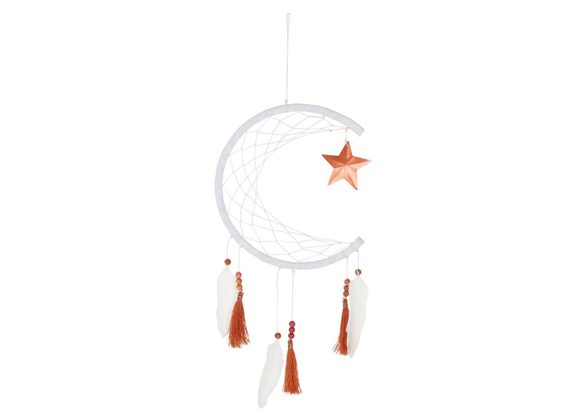 White Crescent Moon Dreamcatcher STOCK DUE 20/11/21