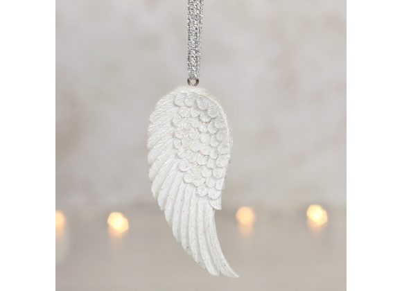 Glitter Angel Wing Hanging Decoration