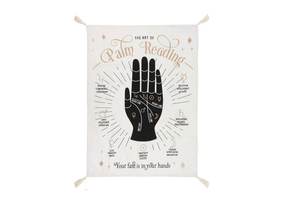 Small Palm Reading Wall Tapestry