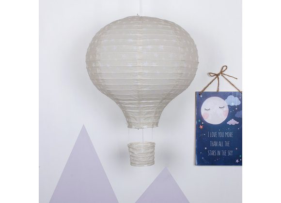 Grey Hot Air Balloon Lampshade