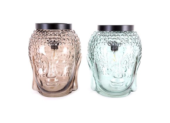 Glass Buddha Head LED Lamp RRP £54.99