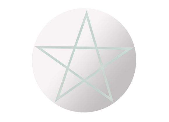 Round Pentagram Mirror