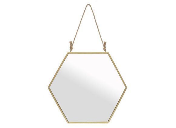 Large Gold Geometric Mirror STOCK DUE SOON