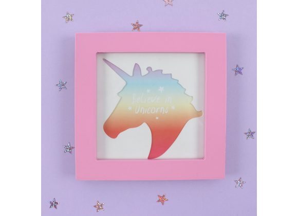 Small Pink Unicorn Photo Frame STOCK DUE SOON