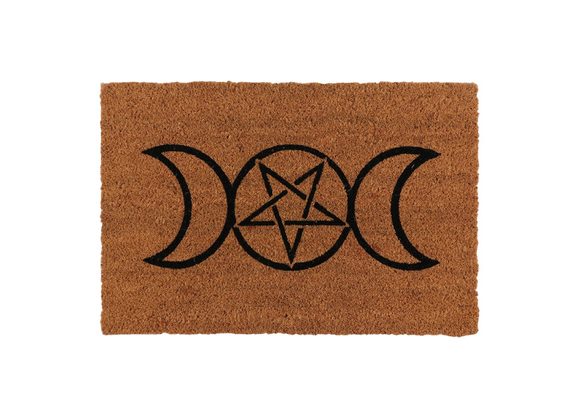 Natural Triple Moon Doormat