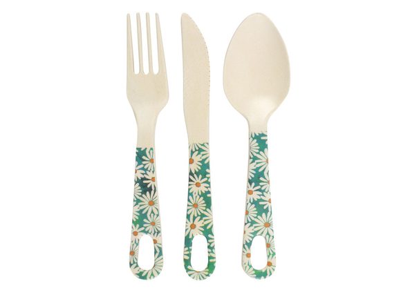 Oops a Daisy Bamboo Cutlery Set