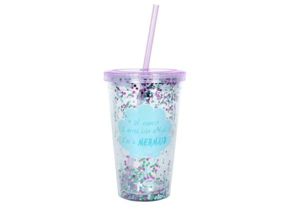 Of Course I Drink Like a Fish...Sequin Drinking Cup