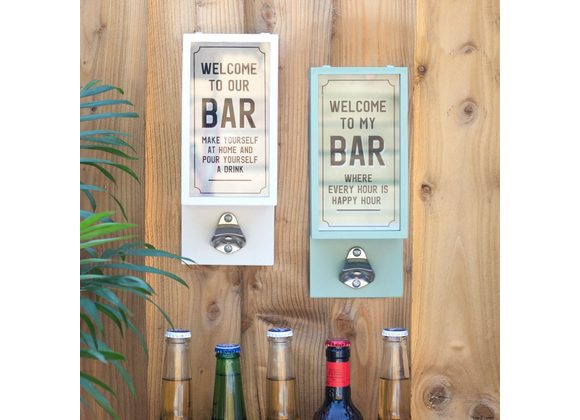 Grey Garden Bar Bottle Opener Plaque