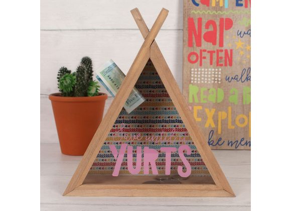 Save Until It Yurts Teepee Money Box