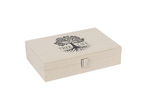 Tree of Life Canvas Jewellery Box